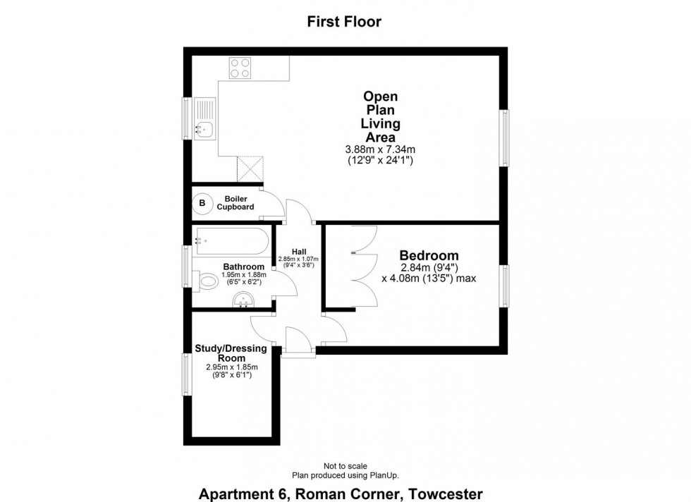 Floorplan for Roman Corner, Towcester