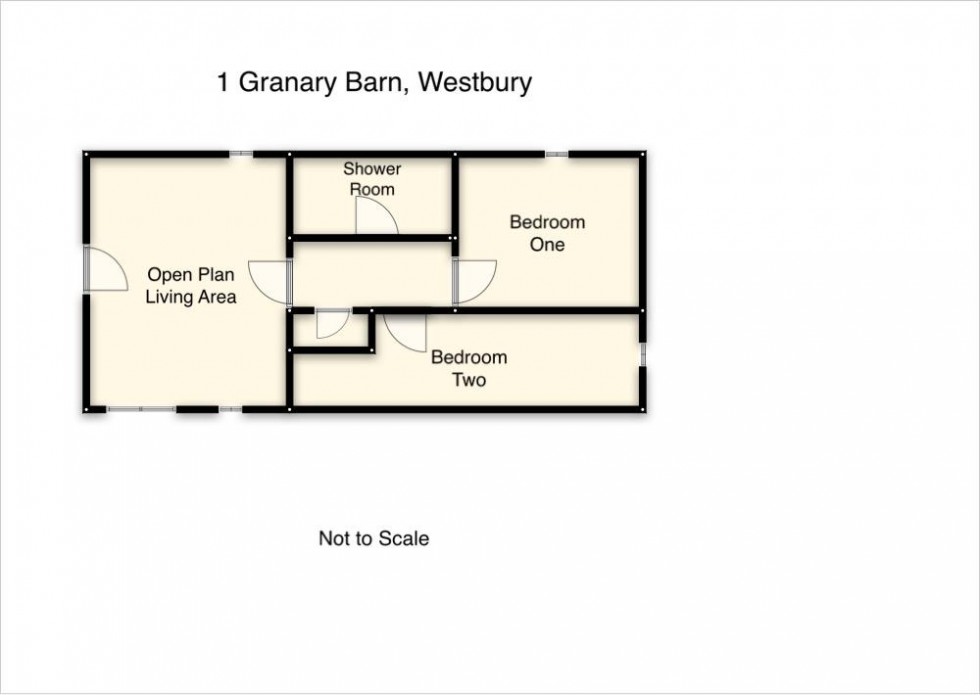 Floorplan for Flat at Granary Barn, Mill Lane, Westbury