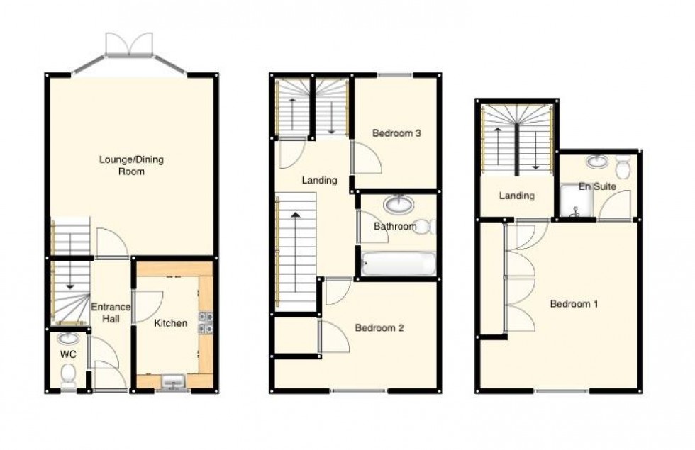 Floorplan for Hunt Close, Towcester