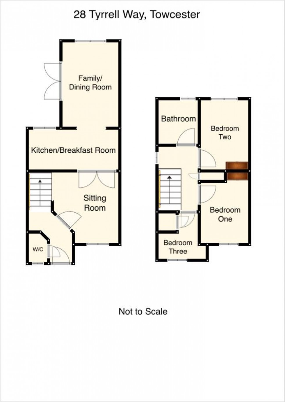 Floorplan for Tyrrell Way, Towcester