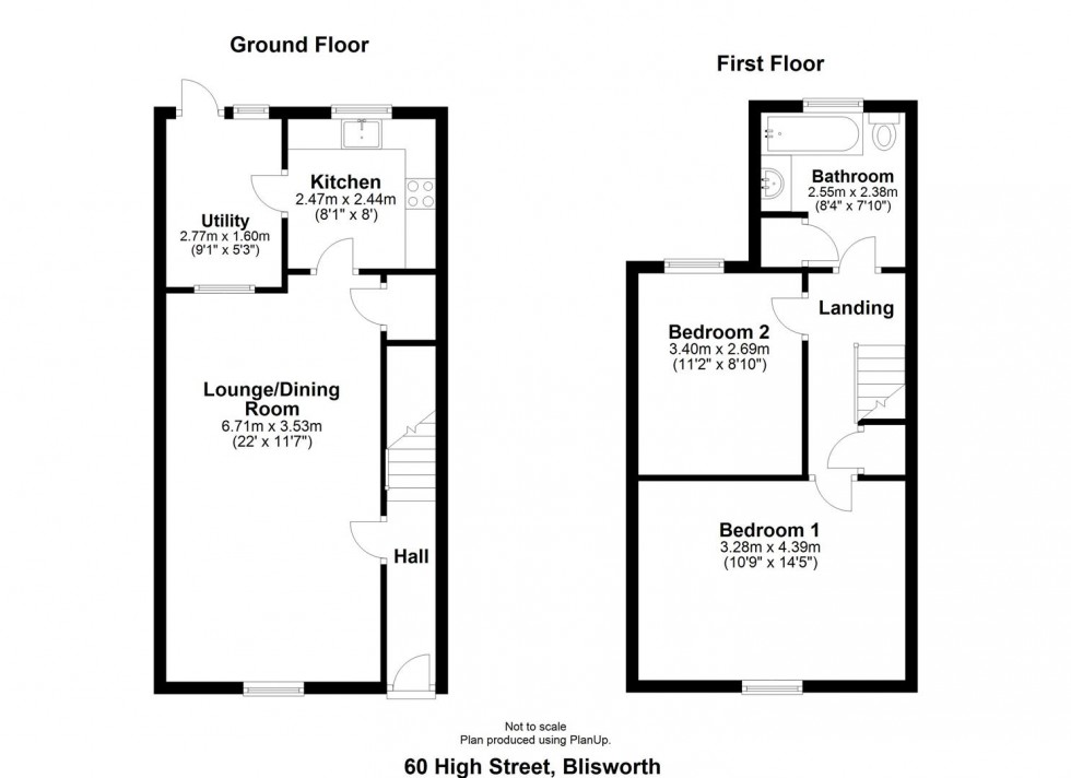 Floorplan for High Street, Blisworth