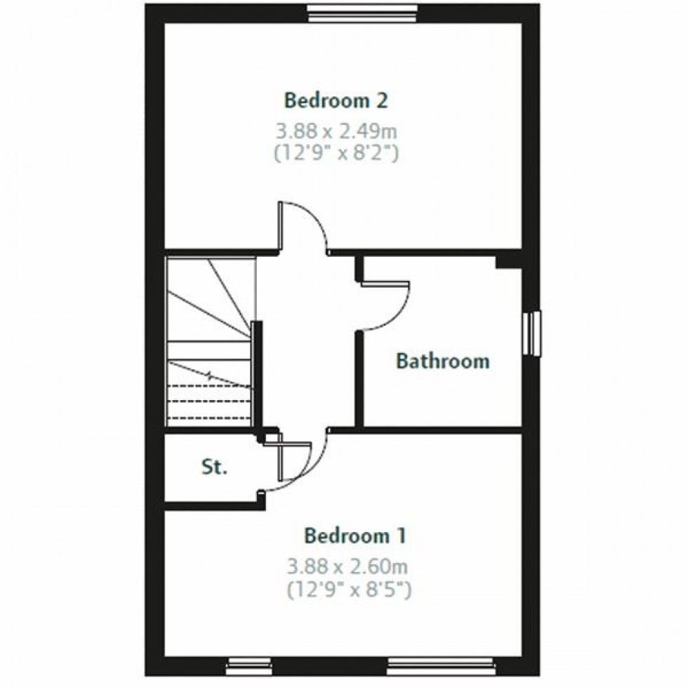 Floorplan for The Hawthorns, Collingswood Close, Market Harborough