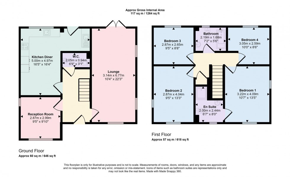 Floorplan for 6 The Old Woodyard, Silverstone