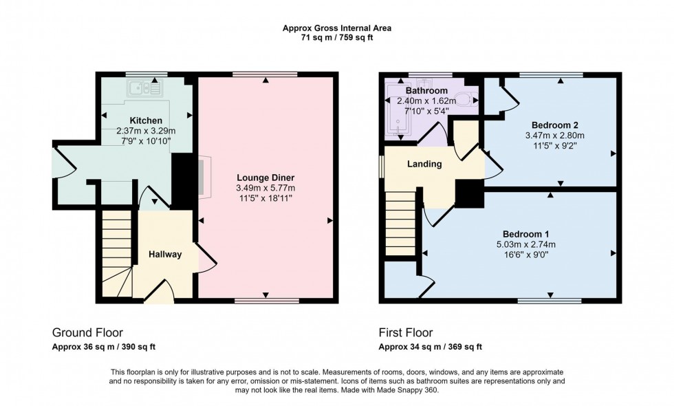 Floorplan for Canons Ashby Road, Moreton Pinkney, Daventry