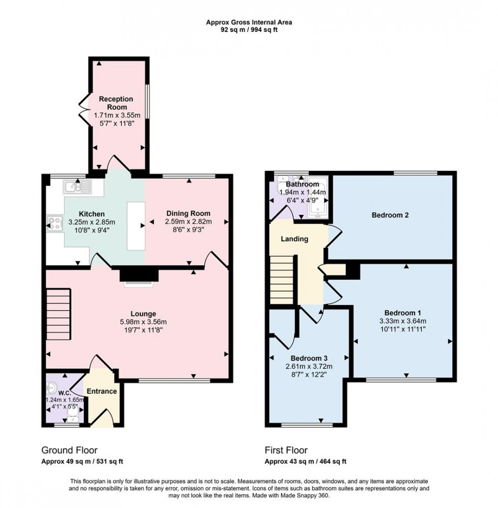 Floorplan for Grays Lane, Paulerspury, Towcester