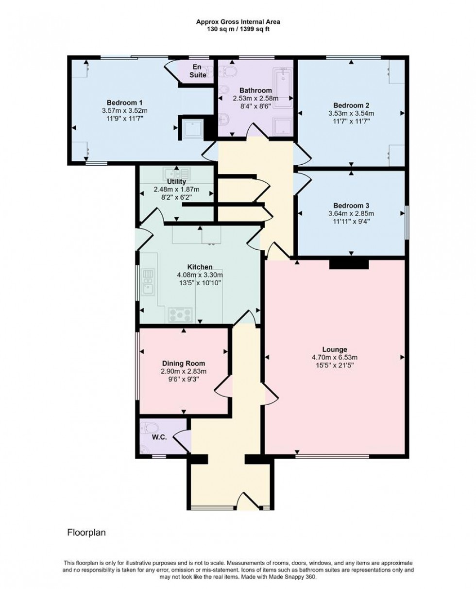 Floorplan for West End, Bugbrooke, Northampton