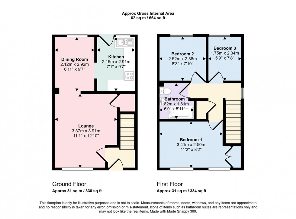 Floorplan for The Lindens, Towcester