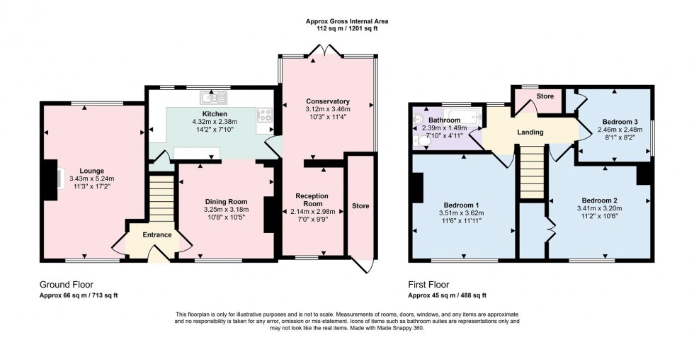 Floorplan for Bickerstaffes Road, Towcester